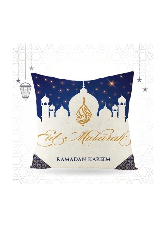 snooze Ramadan cushion cover gold stars 45*45 cm, pack of one - Image 2